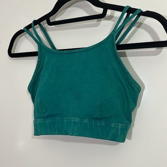 JoyLab Criss Cross Sports Bra Top Teal Green Size XSMALL NWT - Picture 3 of 8